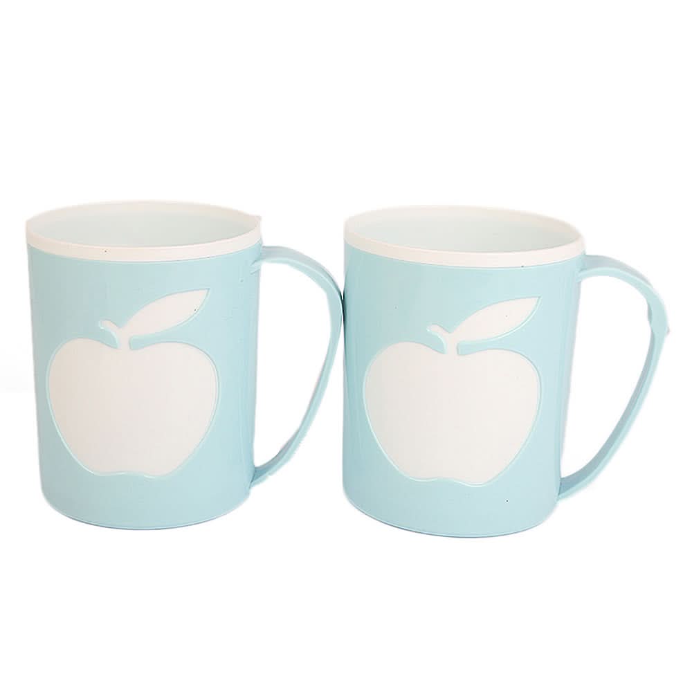 Fancy Mug 2 Pieces - Light Blue, Home & Lifestyle, Glassware & Drinkware, Chase Value, Chase Value