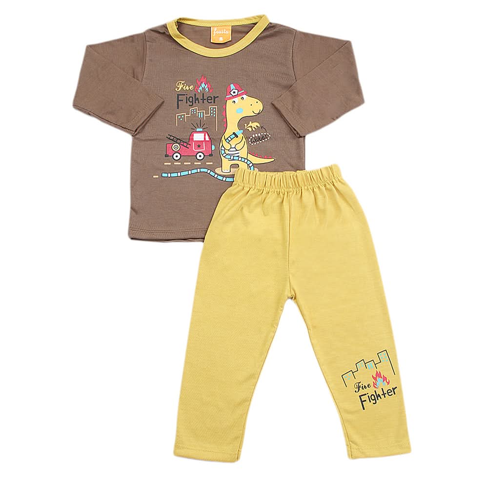 Boys Full Sleeves Suit - Dark Brown, Kids, Boys Sets And Suits, Chase Value, Chase Value