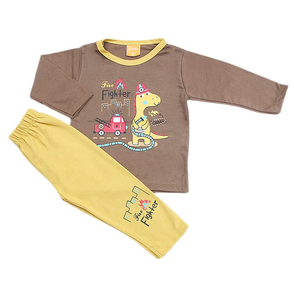 Boys Full Sleeves Suit - Dark Brown, Kids, Boys Sets And Suits, Chase Value, Chase Value