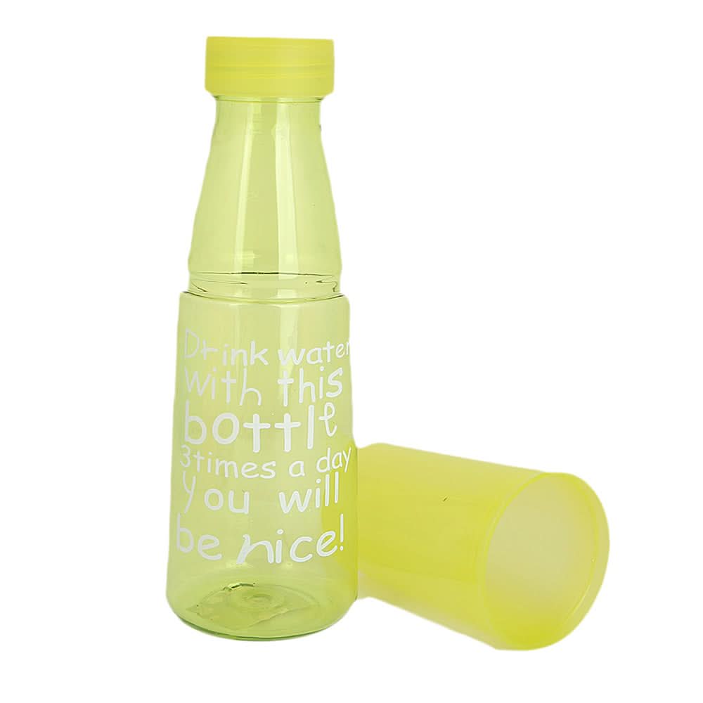 Water Bottle with Glass - Yellow, Home & Lifestyle, Glassware & Drinkware, Chase Value, Chase Value