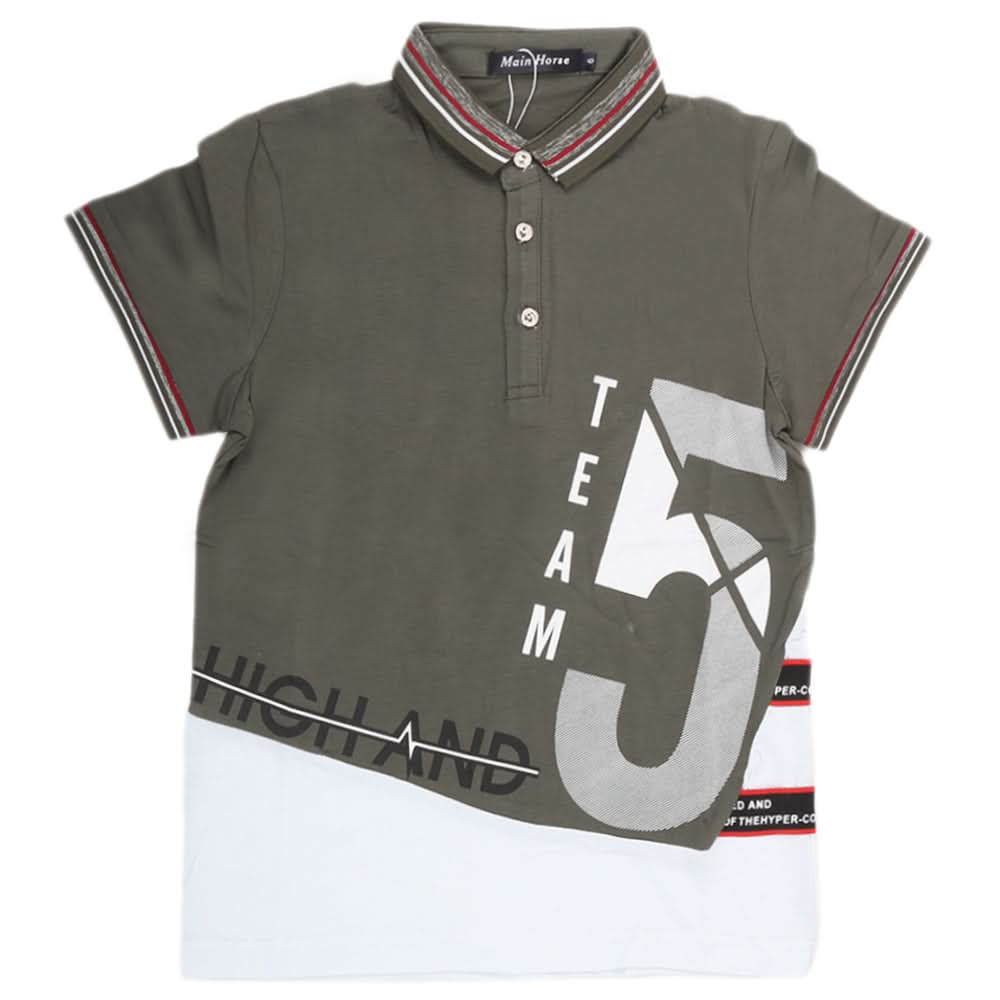 Boys Half Sleeves Round Neck T-Shirt - Green, Kids, Boys T-Shirts, Chase Value, Chase Value