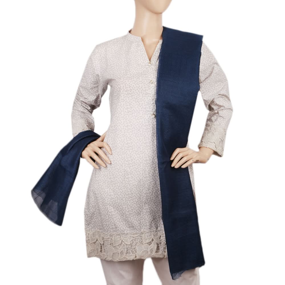 Women's Net Dupatta - Dark Blue, Women Dupatta, Chase Value, Chase Value
