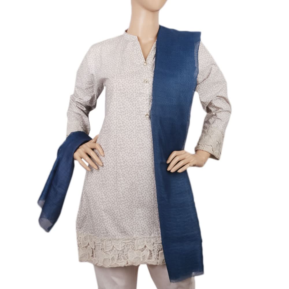 Women's Net Dupatta - Blue, Women Dupatta, Chase Value, Chase Value
