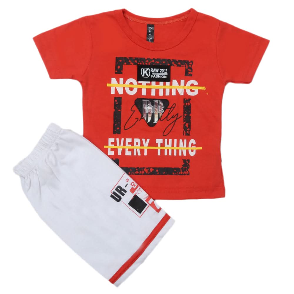 Boys Half Sleeves Suit - Rose, Kids, Boys Sets And Suits, Chase Value, Chase Value