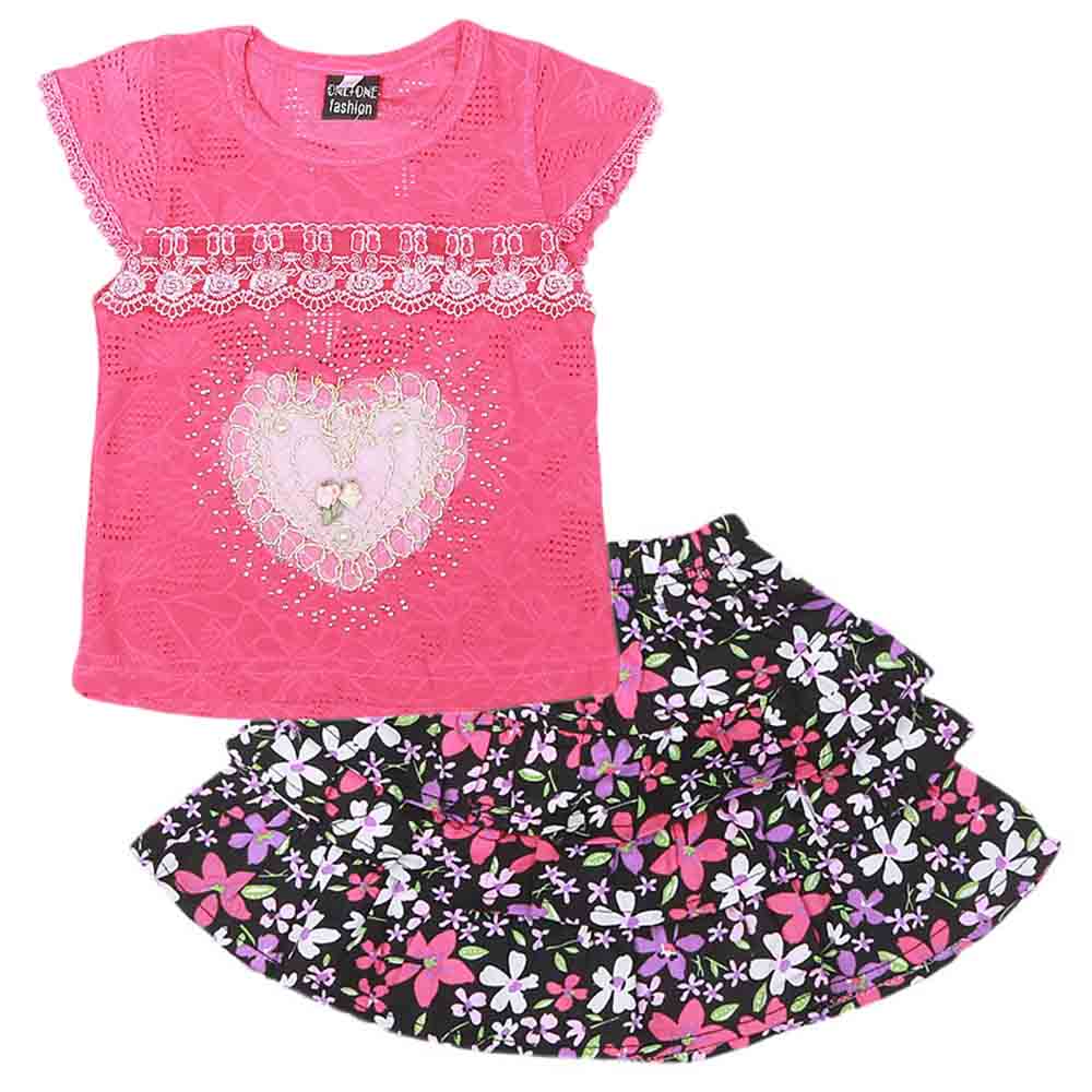 Girls Fancy Suit  Stone - Pink, Kids, Girls Sets And Suits, Chase Value, Chase Value