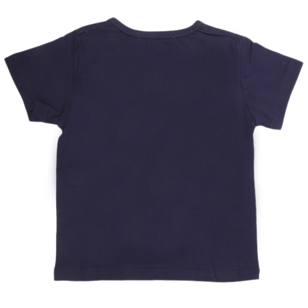 Boys Half Sleeves T-Shirt - Navy Blue, Kids, Boys T-Shirts, Chase Value, Chase Value