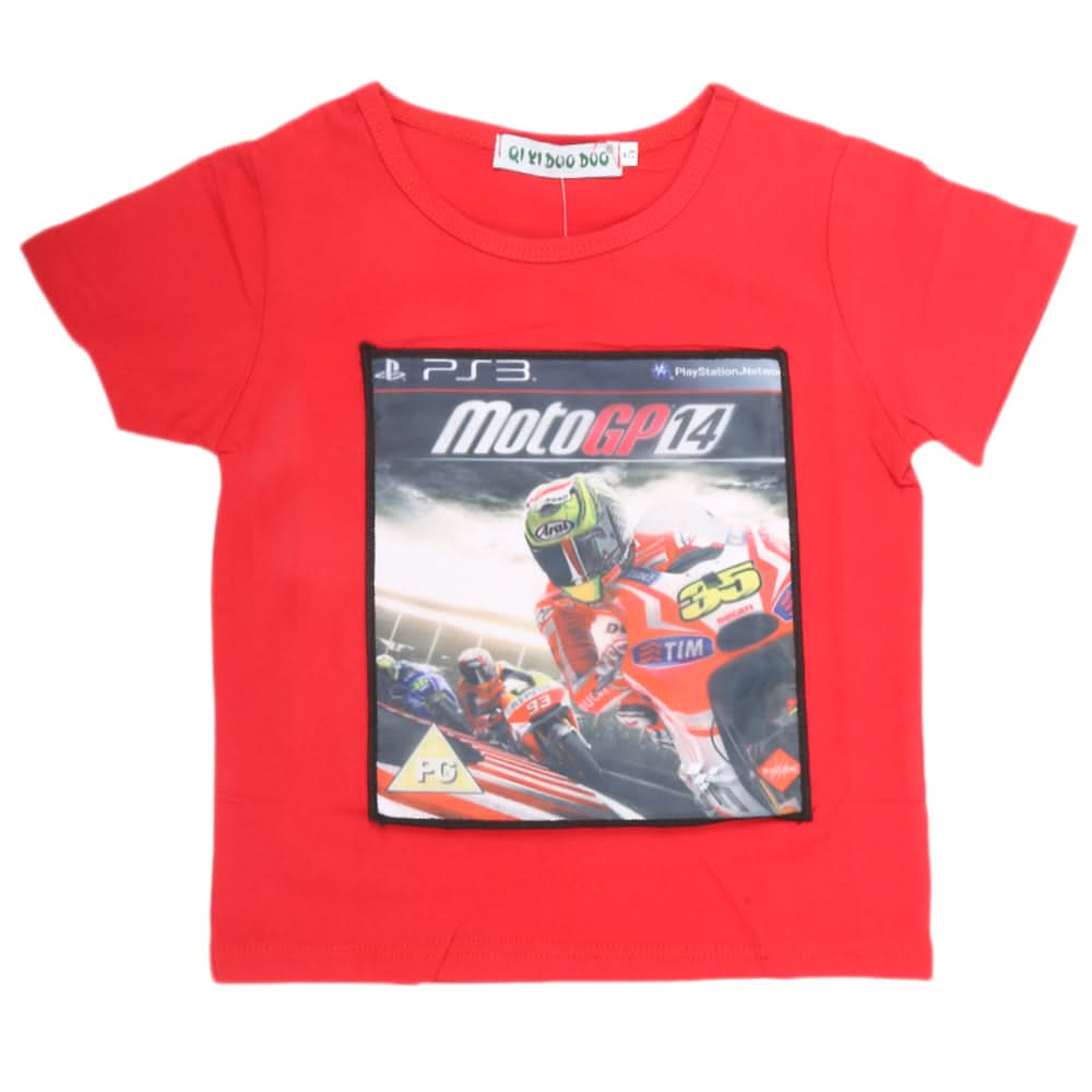 Boys Half Sleeves T-Shirt - Red, Kids, Boys T-Shirts, Chase Value, Chase Value