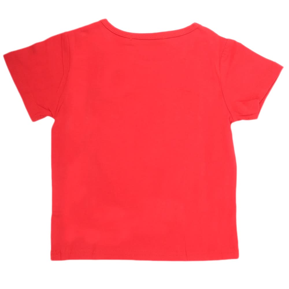 Boys Half Sleeves T-Shirt - Red, Kids, Boys T-Shirts, Chase Value, Chase Value