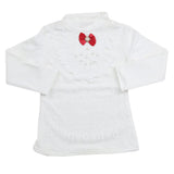Girls Full Sleeves T-Shirt - White, Kids, Girls T-Shirts, Chase Value, Chase Value