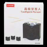 Toothpick Person Holder - Black, Home & Lifestyle, Storage Boxes, Chase Value, Chase Value