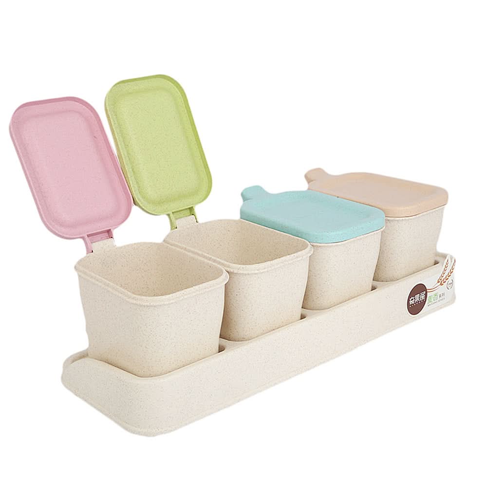 Spice Box 4 Pieces - Multi, Home & Lifestyle, Storage Boxes, Chase Value, Chase Value