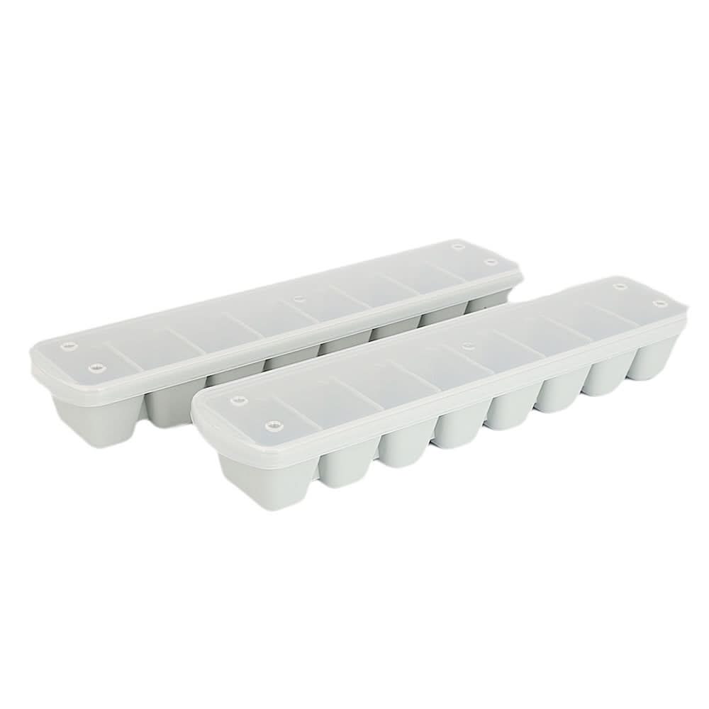 Ice Cube Tray 2 Pcs Set with Lid - Grey, Home & Lifestyle, Serving And Dining, Chase Value, Chase Value