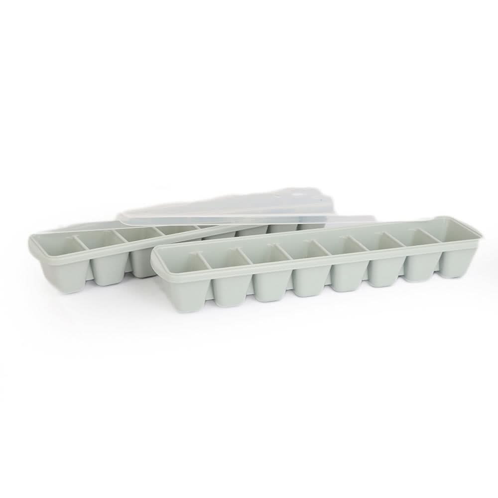 Ice Cube Tray 2 Pcs Set with Lid - Grey, Home & Lifestyle, Serving And Dining, Chase Value, Chase Value