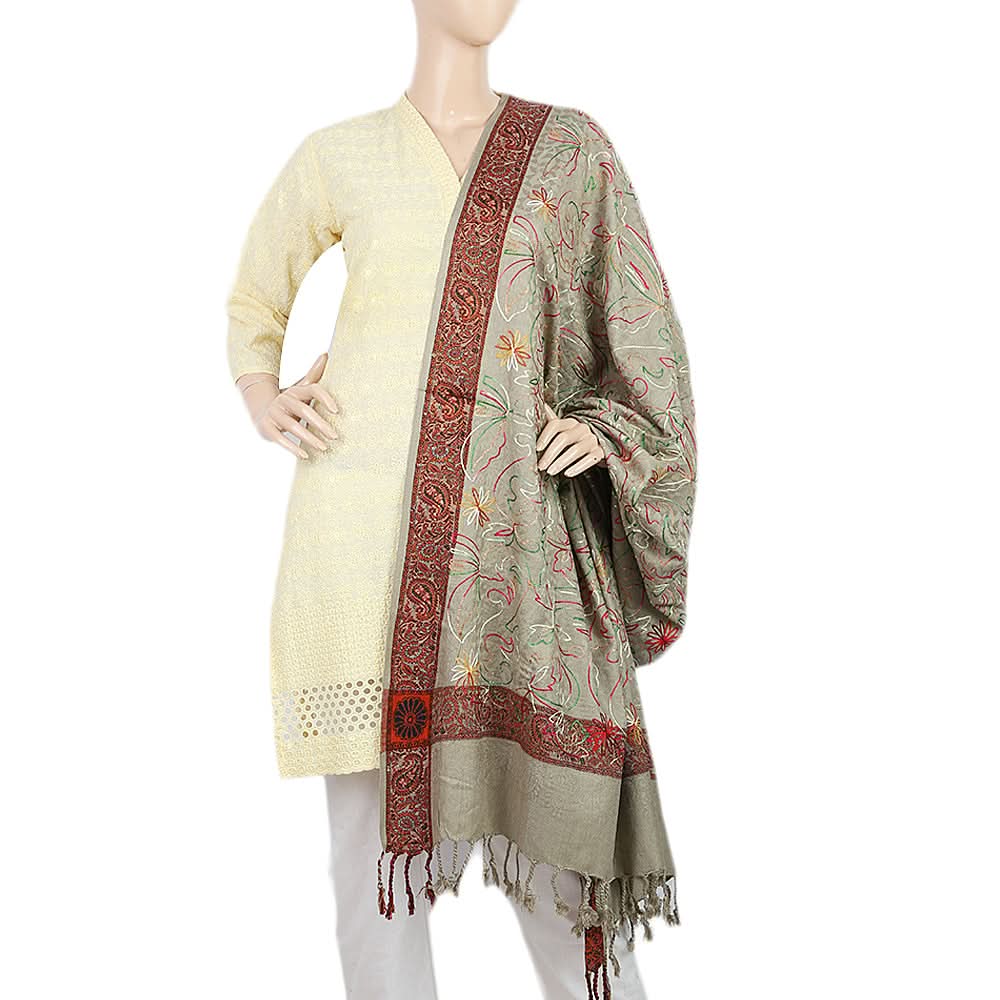 Women's Bata Embroidered Shawl - Q, Women, Shawls And Scarves, Chase Value, Chase Value