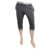Mens Yarn Dyed Knitted 3Qtr - Dark Grey, Men, Shorts, Chase Value, Chase Value
