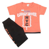 Boys Half Sleeves Suit - Peach, Kids, Boys Sets And Suits, Chase Value, Chase Value