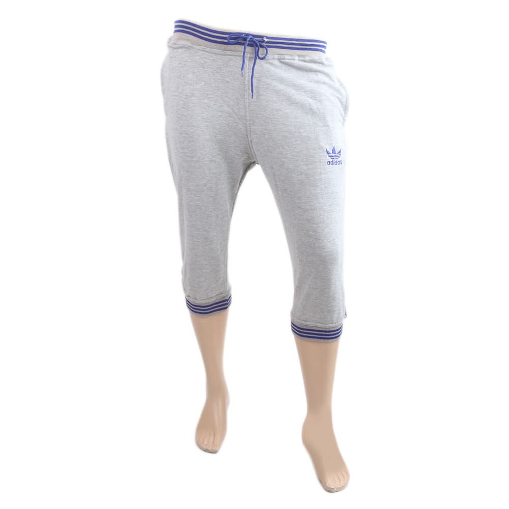 Mens Yarn Dyed Knitted 3Qtr - Light Grey, Men, Shorts, Chase Value, Chase Value