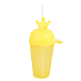 Fancy Crown Style Straw Glass - Yellow, Home & Lifestyle, Glassware & Drinkware, Chase Value, Chase Value