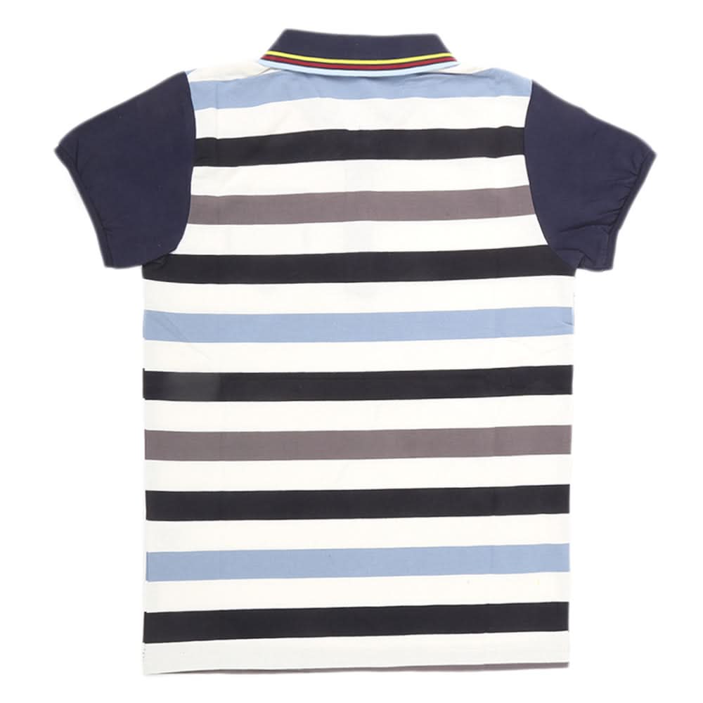 Boys Half Sleeves Round Neck T-Shirt - Blue, Kids, Boys T-Shirts, Chase Value, Chase Value