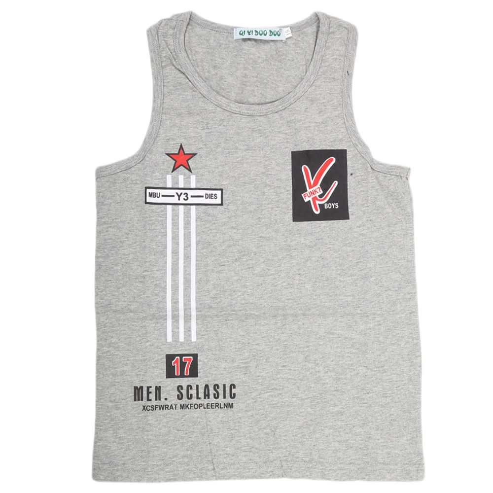 Boys Sando T-Shirt - Grey, Kids, Boys T-Shirts, Chase Value, Chase Value