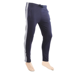Mens 3 Stripe Trouser - Navy Blue, Men, Lowers And Sweatpants, Chase Value, Chase Value