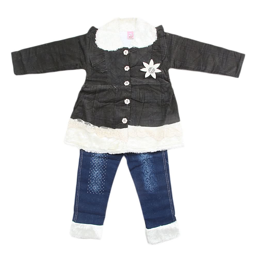 Girls Pant Suit - Olive Green, Kids, Girls Sets And Suits, Chase Value, Chase Value