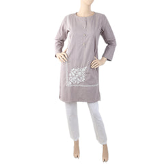 Women's Embroidered Wool 2 Piece Suit - Light Purple, Women, Shalwar Suits, Chase Value, Chase Value