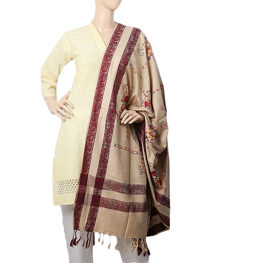 Women's Bata Embroidered Shawl - H, Women, Shawls And Scarves, Chase Value, Chase Value