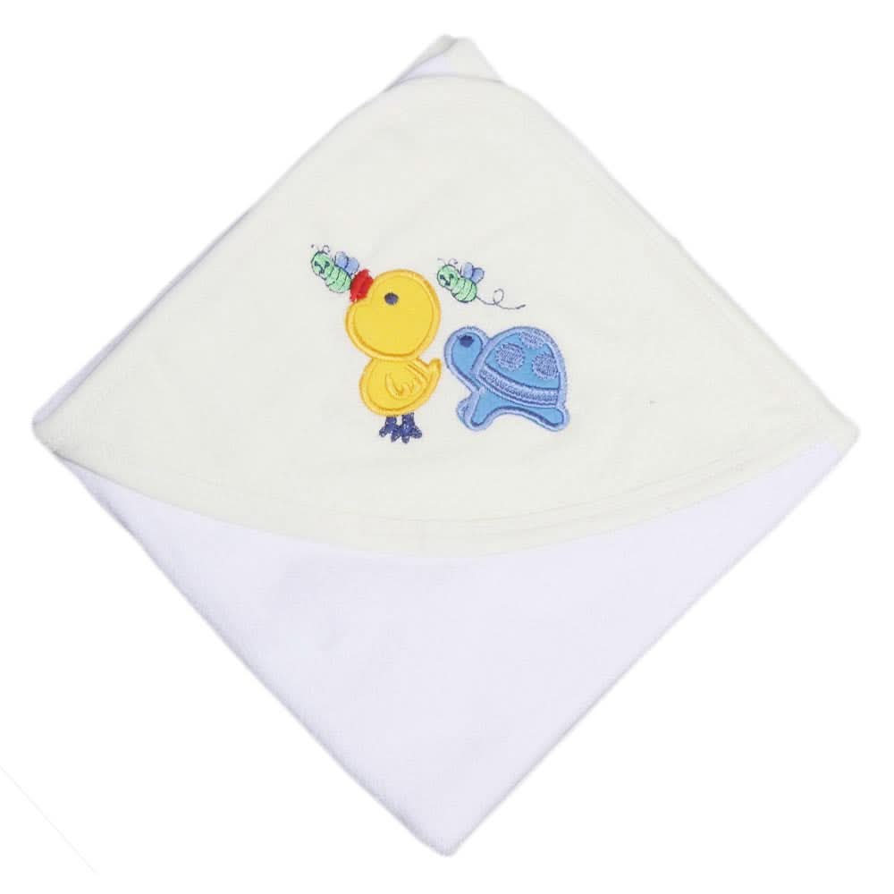 Newborn Baby Bath Towel - Orange, Kids, Bath Accessories, Chase Value, Chase Value