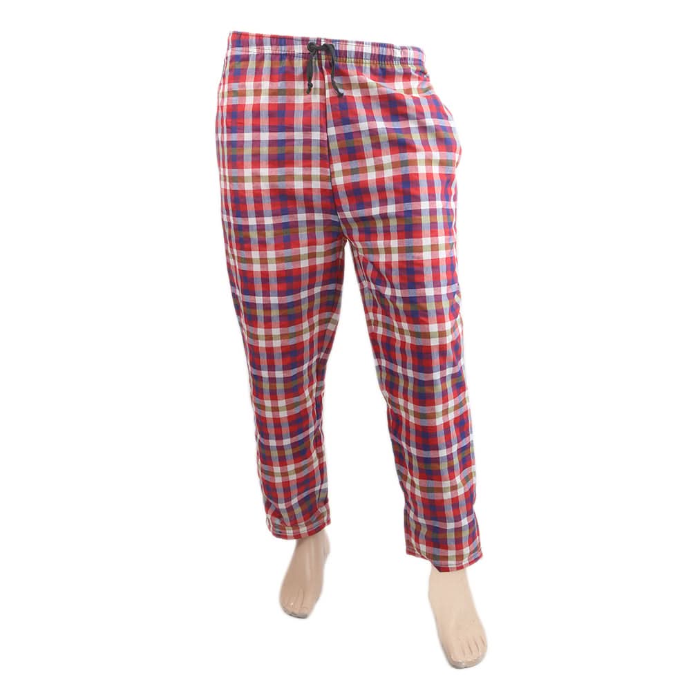 Men's Yarn Dyed Woven Pyjama - Red, Men, Lowers And Sweatpants, Chase Value, Chase Value