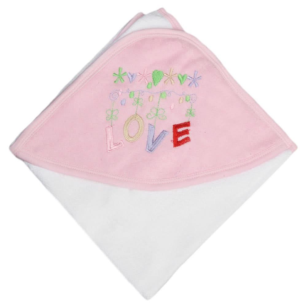 Newborn Baby Bath Towel - Pink, Kids, Bath Accessories, Chase Value, Chase Value