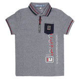Boys Half Sleeves Round Neck T-Shirt - Grey, Kids, Boys T-Shirts, Chase Value, Chase Value