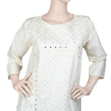 Women's Embroidered Kurti - Fawn, Women, Ready Kurtis, Chase Value, Chase Value
