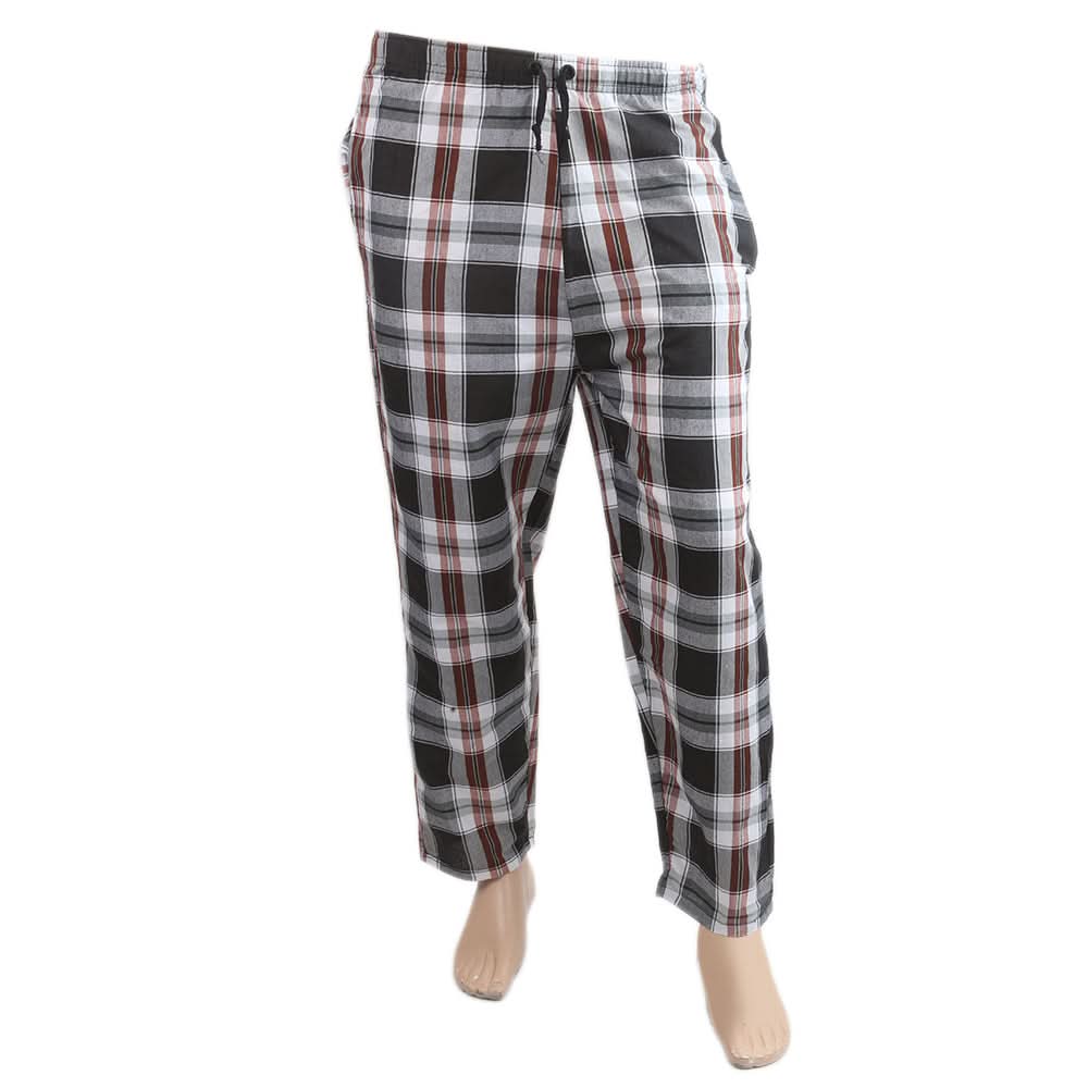 Men's Yarn Dyed Woven Pyjama - Black, Men, Lowers And Sweatpants, Chase Value, Chase Value