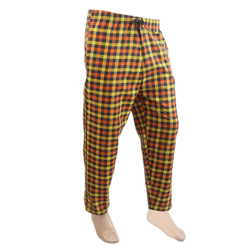 Men's Yarn Dyed Woven Pyjama - Yellow, Men, Lowers And Sweatpants, Chase Value, Chase Value