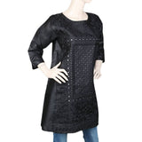 Women's Embroidered Kurti - Black, Women, Ready Kurtis, Chase Value, Chase Value