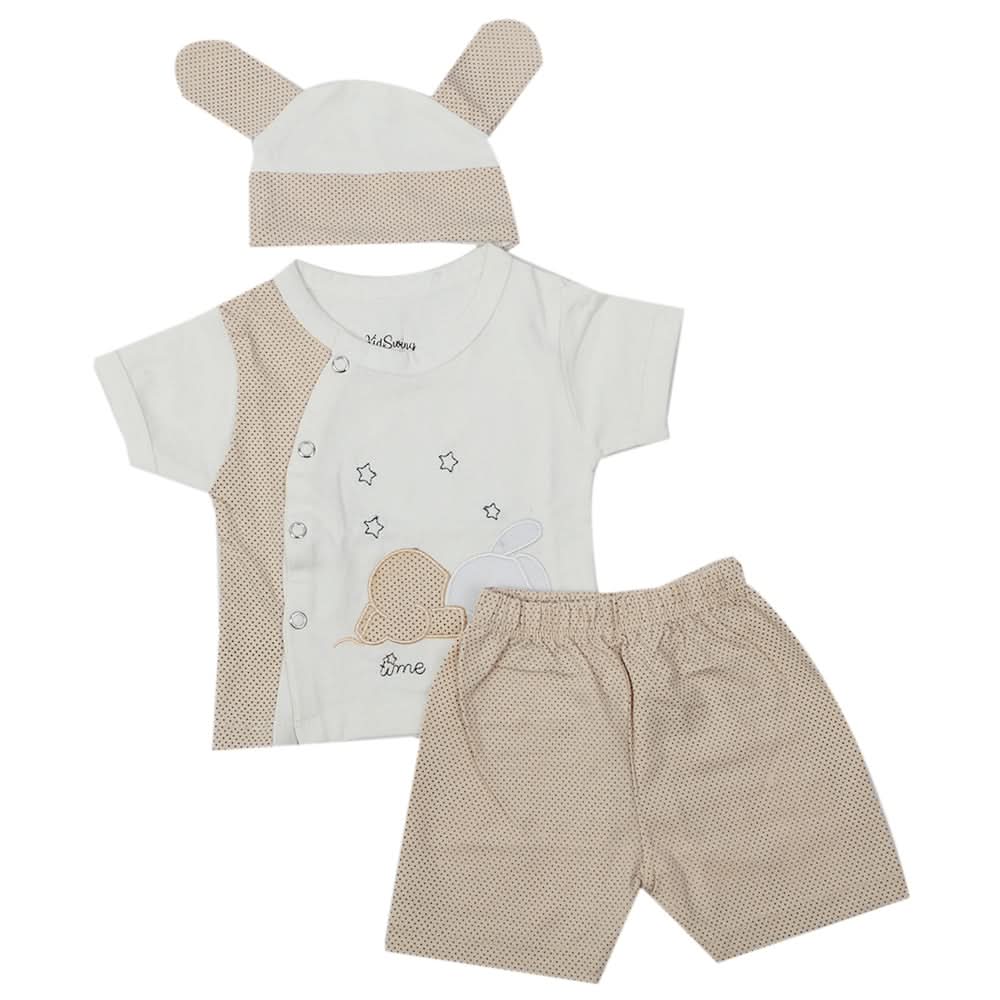 Newborn Boys Half Sleeves Suit - Peach, Kids, Newborn Boys Sets And Suits, Chase Value, Chase Value