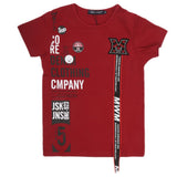 Boys Half Sleeves Round Neck T-Shirt - Maroon, Kids, Boys T-Shirts, Chase Value, Chase Value