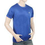Men's Plain Round Neck Twisted T-Shirt - Royal Blue, Men, T-Shirts And Polos, Chase Value, Chase Value