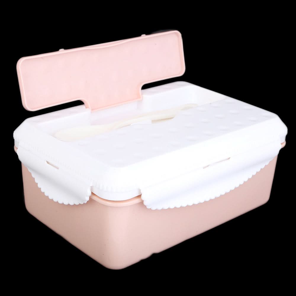 Lunch Box With Spoon - Peach, Kids, Tiffin Boxes And Bottles, Chase Value, Chase Value