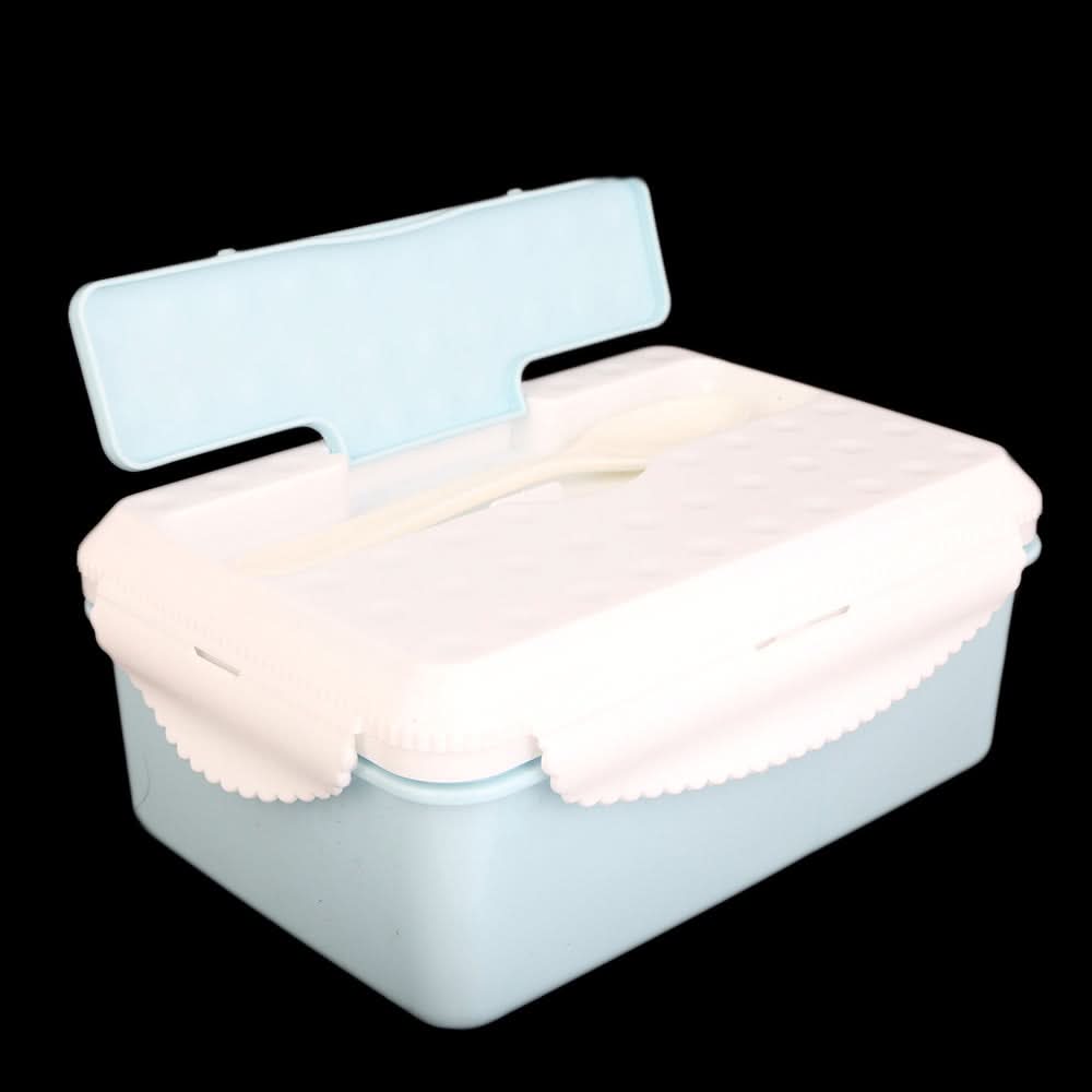 Lunch Box With Spoon - Blue, Kids, Tiffin Boxes And Bottles, Chase Value, Chase Value