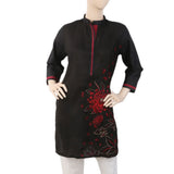 Women's Embroidered Kurti - Black, Women, Ready Kurtis, Chase Value, Chase Value