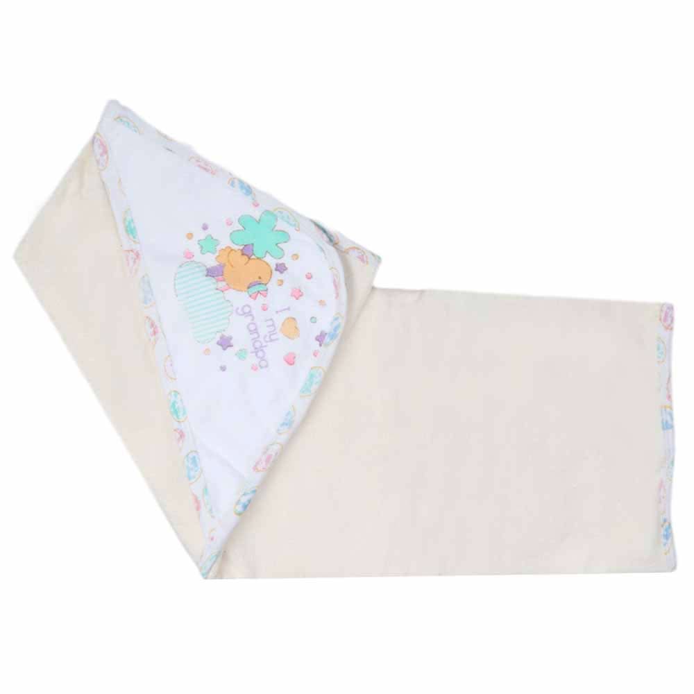 Newborn Baby Bath Towel -  Off White, Kids, Bath Accessories, Chase Value, Chase Value