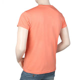 Men's Slim Fit Printed T-Shirt -Peach, Men, T-Shirts And Polos, Chase Value, Chase Value