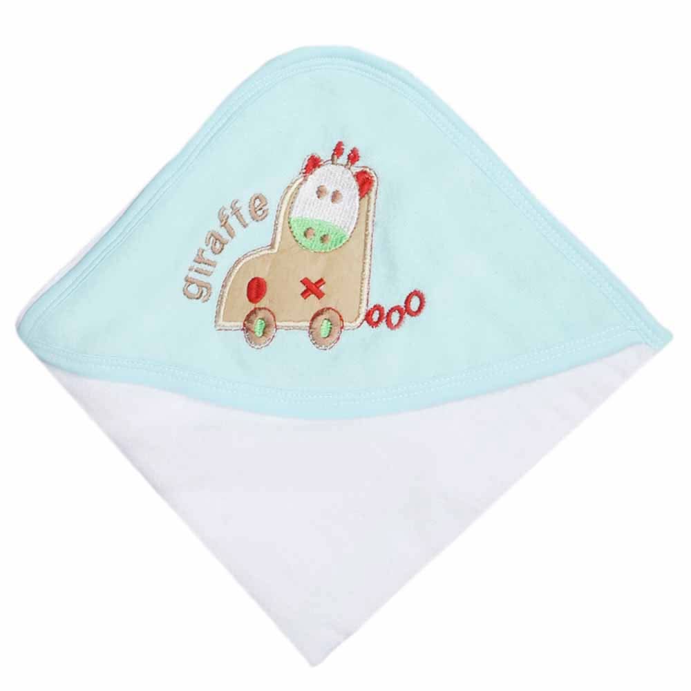 Newborn Baby Bath Towel -  Sea Green, Kids, Bath Accessories, Chase Value, Chase Value