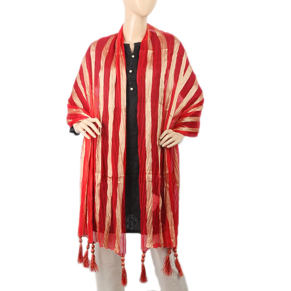 Women's Banarasi Patta Dupatta - Red, Women, Dupatta, Chase Value, Chase Value