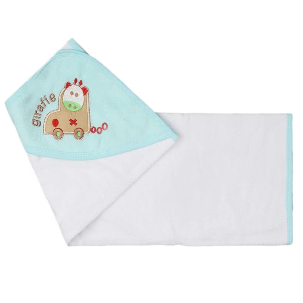 Newborn Baby Bath Towel -  Sea Green, Kids, Bath Accessories, Chase Value, Chase Value