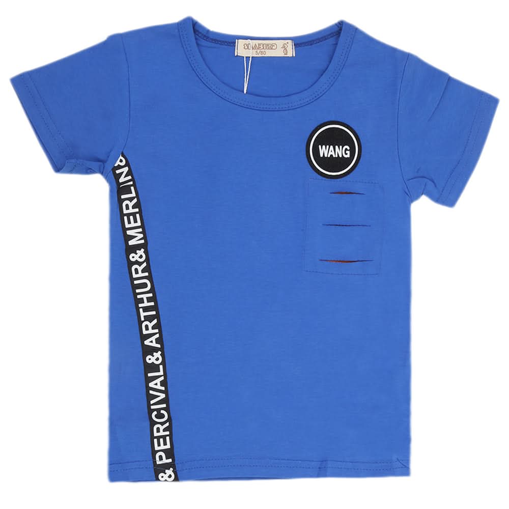 Boys Half Sleeves T-Shirt - Royal Blue, Kids, Boys T-Shirts, Chase Value, Chase Value