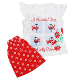 Newborn Girls Half Sleeves Suit - Red, Kids, Newborn Girls Sets And Suits, Chase Value, Chase Value