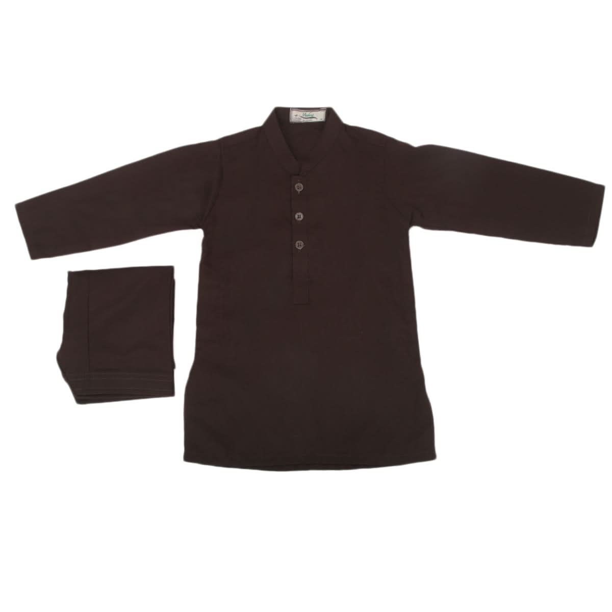 Boys Shalwar Suits With Waistcoat - Coffee, Kids, Boys Shalwar Kameez, Chase Value, Chase Value